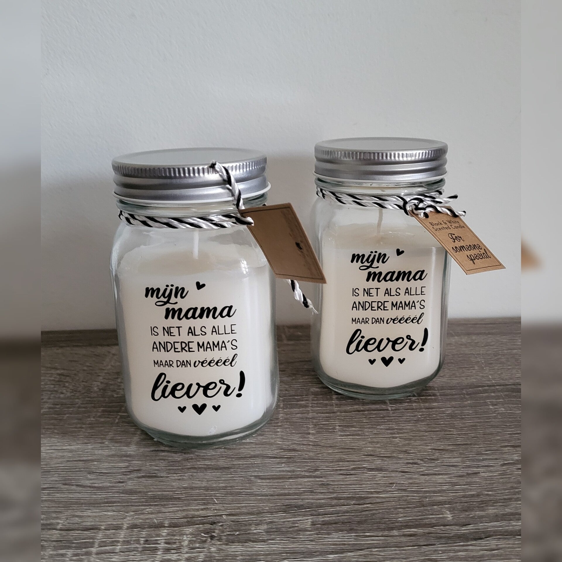 Kaars in glas - Mama