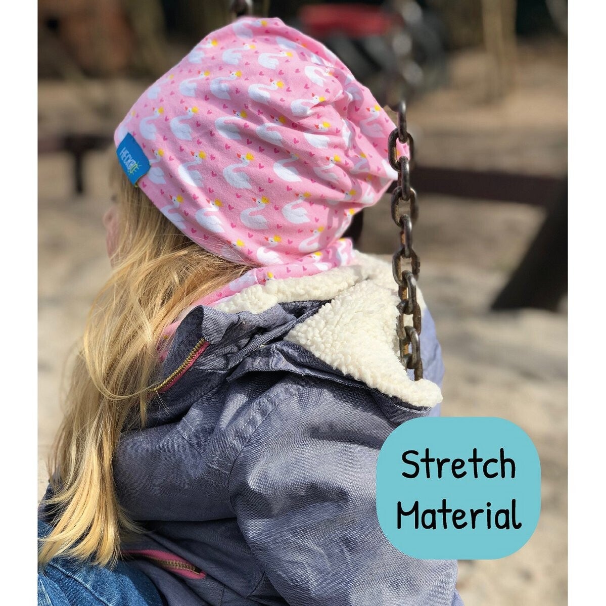 Zwaan kindermuts & lus sjaal set