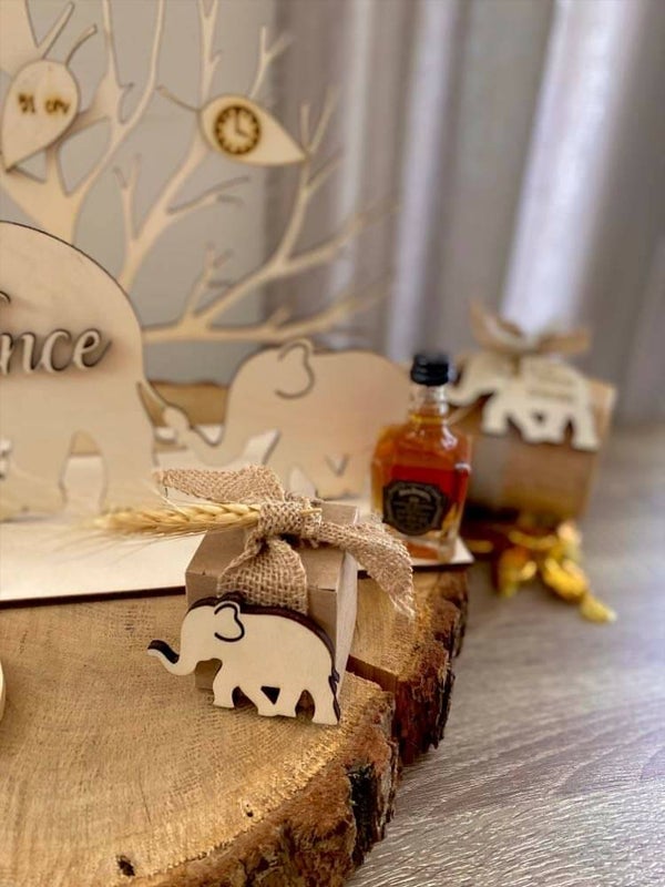 Kartonnen kubus bruin