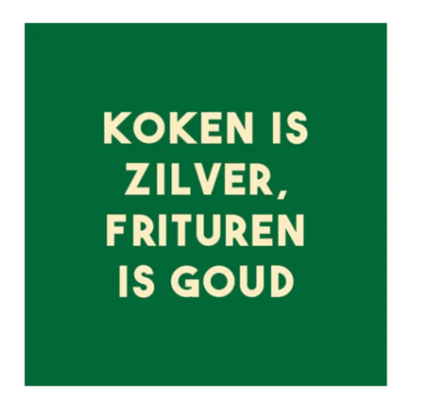 Tegeltje - Koken vs frituur