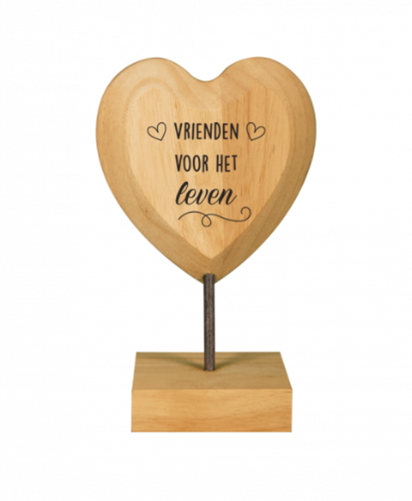 Wood heart - Vrienden