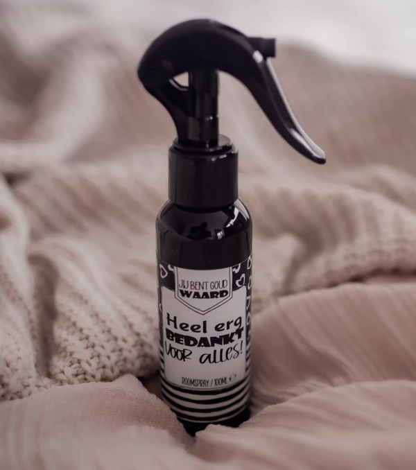 Roomspray 100ml - Bedankt