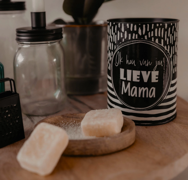 Cadeau set Amberblokjes – Ik hou van jou lieve mama