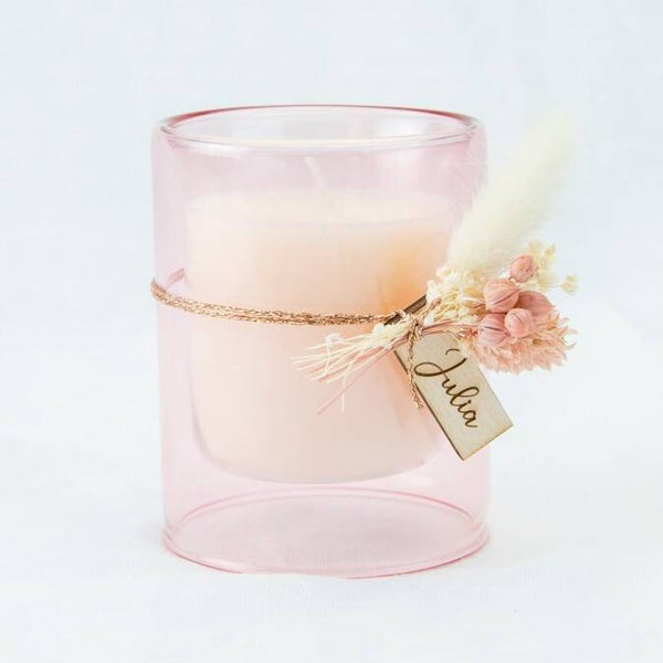 Dubbelwandige kaars - Blush