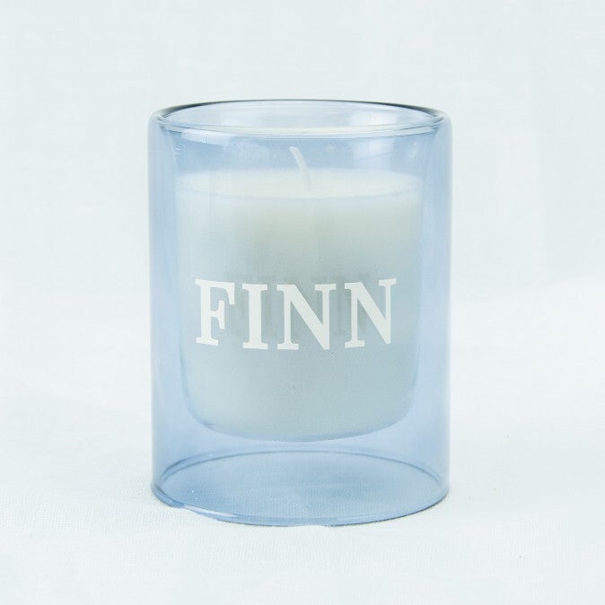 Dubbelwandige kaars - Blauw