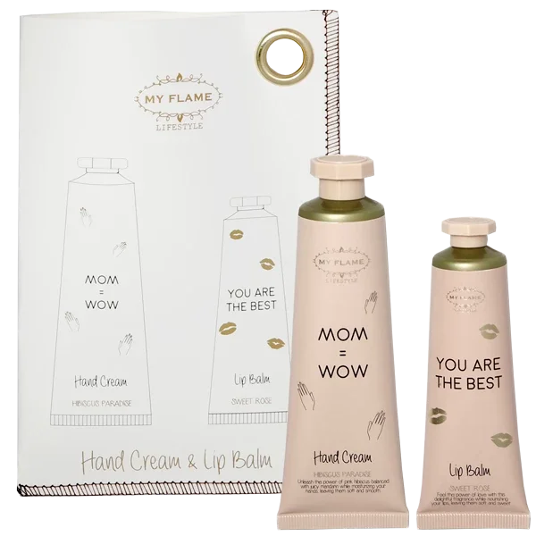 Gift bag Lippenbalsem & handcrème - MOM=WOW
