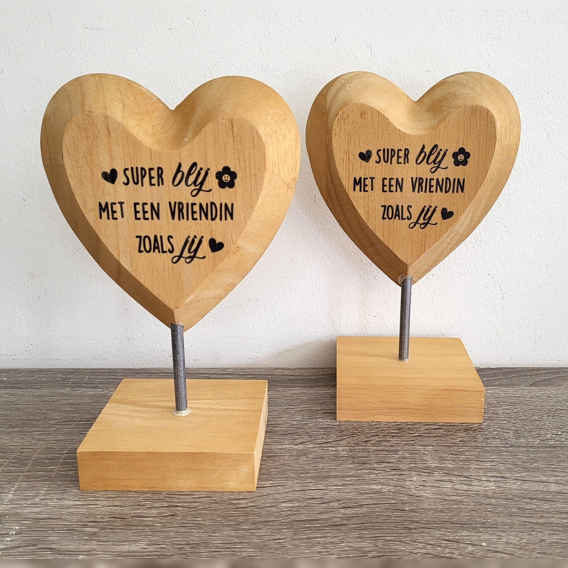 Wood heart - Vriendin