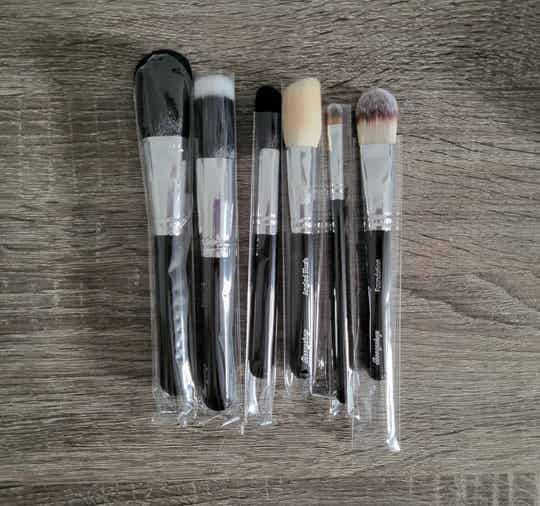 6 pc Classic Starter Face Makeup Brush Set