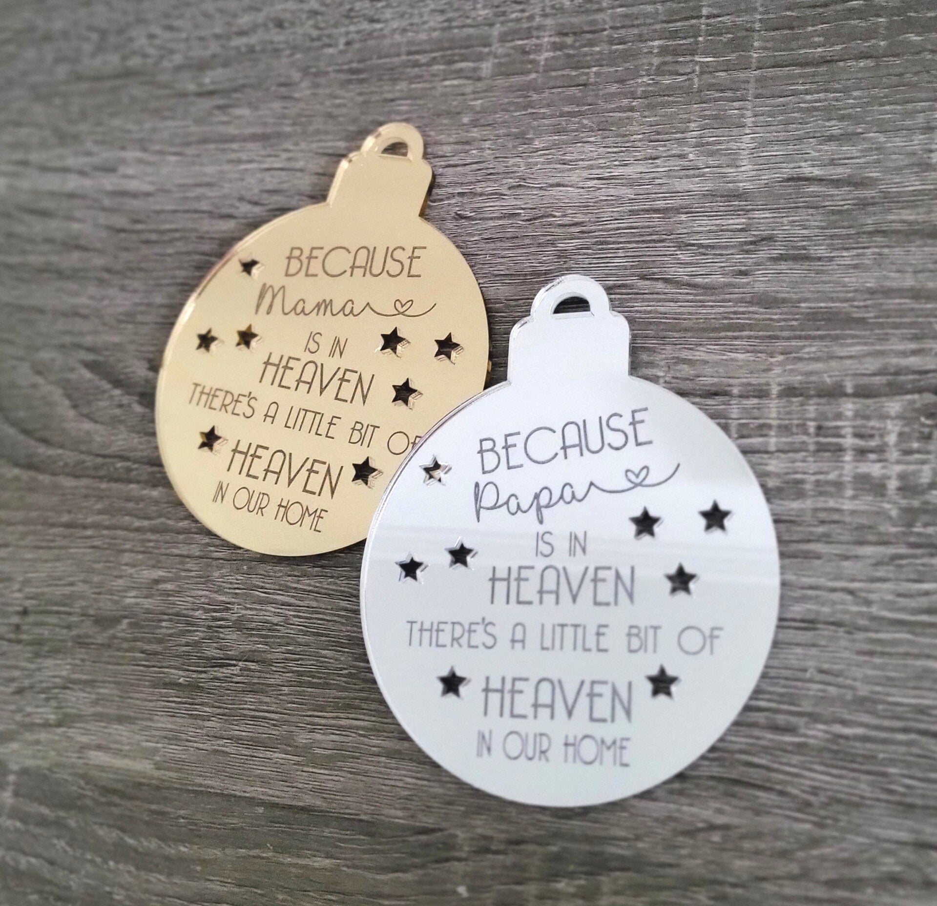 Kerstbal plexi - heaven