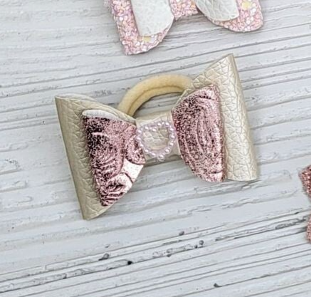 Elastiek rosé/beige