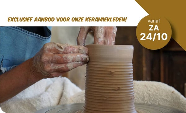 INITIATIE POTTENDRAAIEN - EXCLUSIEF VOOR LEDEN
