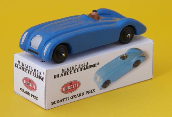 Plâtre & Farine Bugatti Grand prix bleue surmoulage JRD fin de stock