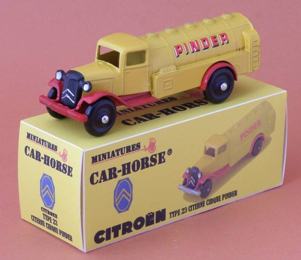 Car-Horse Citroen type 23 citerne Cirque Pinder style Dinky Toys
