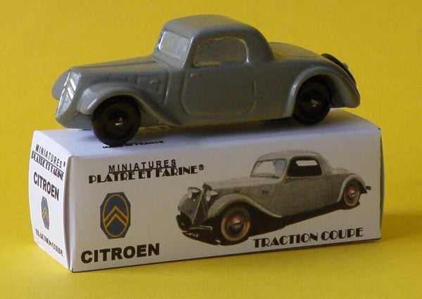 Plâtre & Farine Citroen traction coupé grise surmoulage JRD fin de stock
