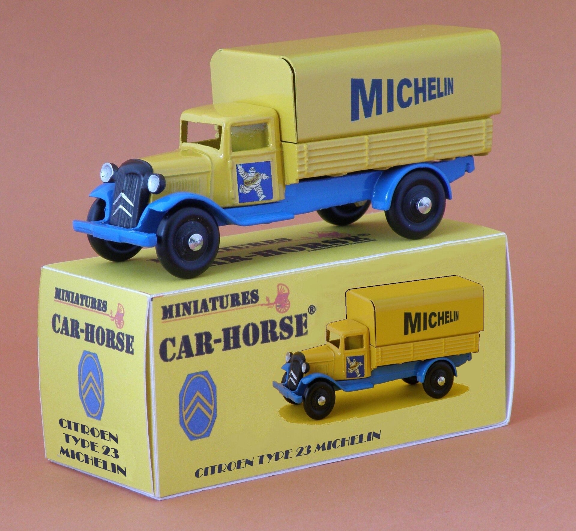 Car-Horse Citroen type 23 Michelin style Dinky Toys