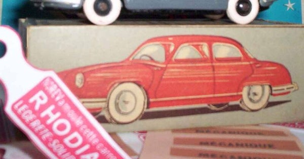 Reproduction boites Norev ancienne 1er série Panhard Dyna Z boite lapin