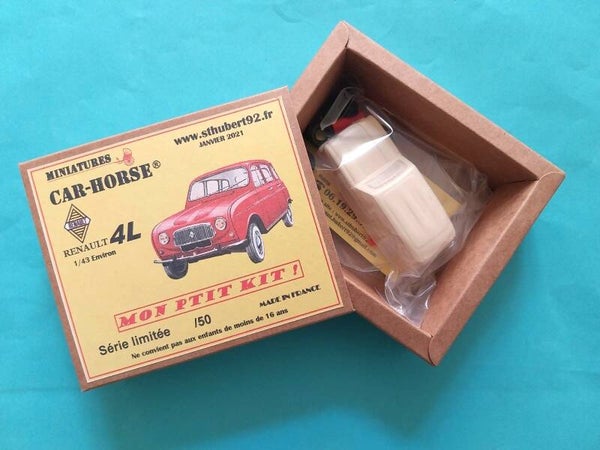 Car Horse Salza kit Renault 4L R4 style Dinky Toys ancienne