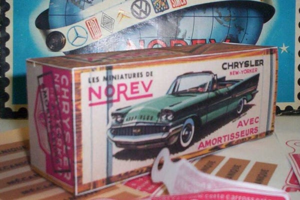Reproduction boites Norev ancienne 1er série Chrysler New Yorker 1/43