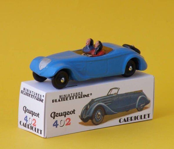 Plâtre & Farine Peugeot 402 cabriolet beue surmoulage JRD fin de stock