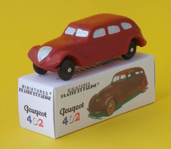 Plâtre & Farine Peugeot 402 Berline bordeaux surmoulage JRD fin de stock