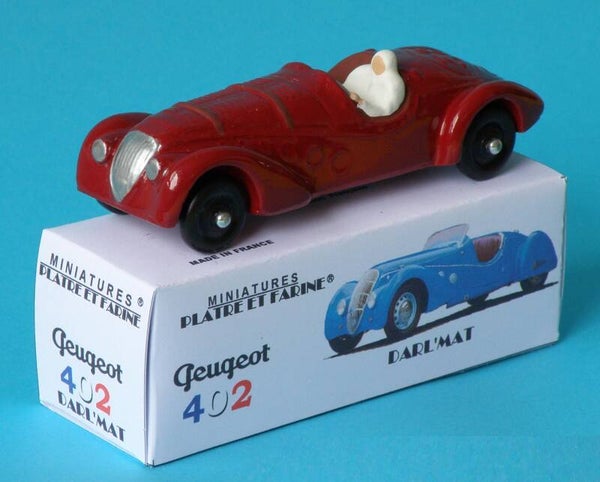Plâtre & Farine Peugeot 402 Darl' Mat bordeaux surmoulage JRD fin de stock