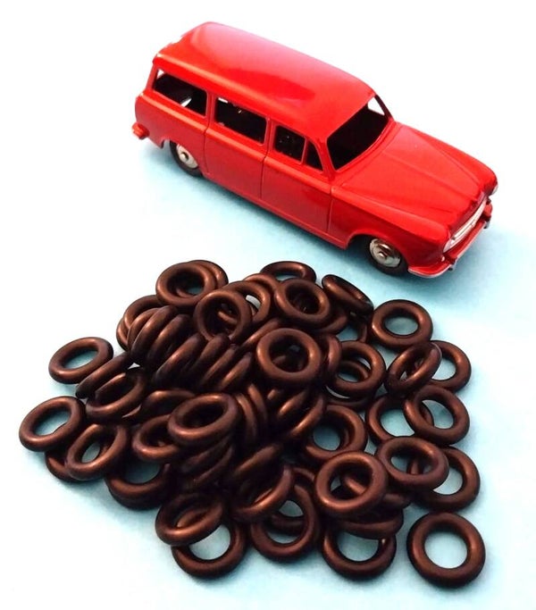 Lot de 100 pneus pour Dinky Toys CIJ JRD strictement neuf 15/8 pour série 24