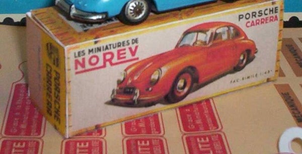 Reproduction boites Norev ancienne 1er série Porsche Carrera 1/43