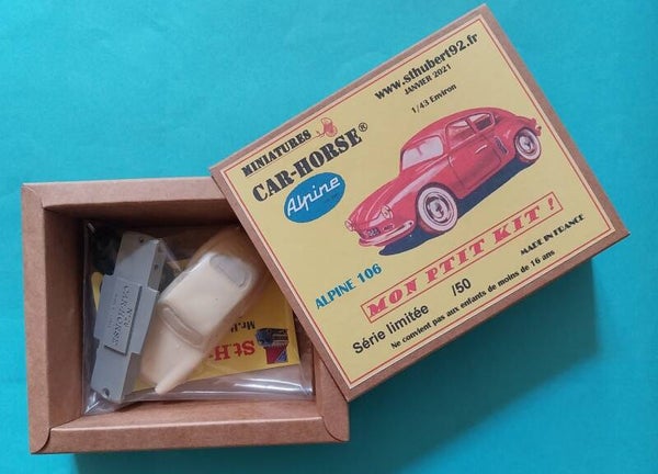 Car Horse Salza kit a monter Alpine A106 style Dinky Toys ancienne