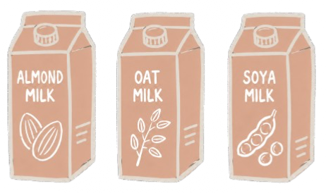 Almond milk, oat milk and soya milk wholesale cartons – Flossies Fine Foods plant-based dairy alternatives for West London cafés