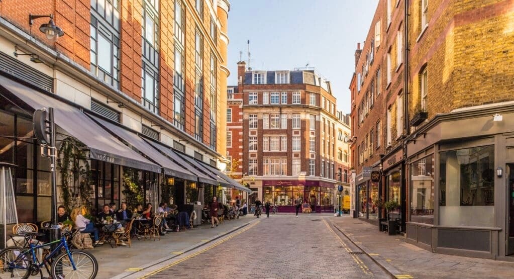 Flossie's Fine Foods wholesale milk delivery for Soho cafes on Kingly Street W1 near Carnaby Street