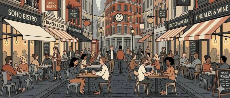 Flossie's Fine Foods wholesale milk delivery for Soho cafes on Kingly Street W1 near Carnaby Street