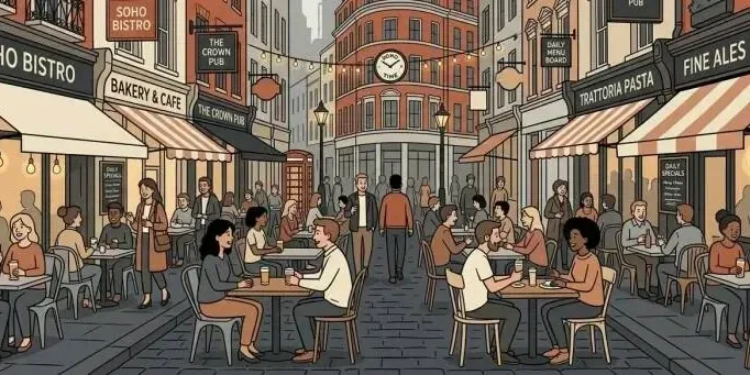 Flossie's Fine Foods wholesale milk delivery for Soho cafes on Kingly Street W1 near Carnaby Street
