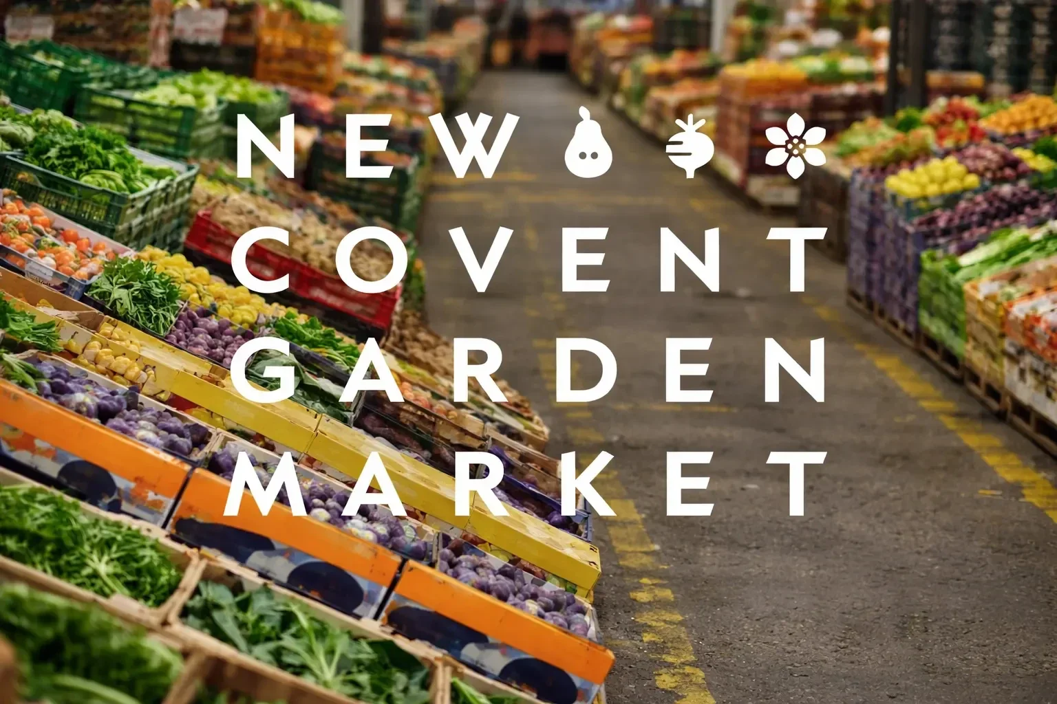 The iconic New Covent Garden Market logo, signifying Flossies Fine Foods' premium sourcing for wholesale food and dairy products delivered to cafes, restaurants, and bakeries across Central London.