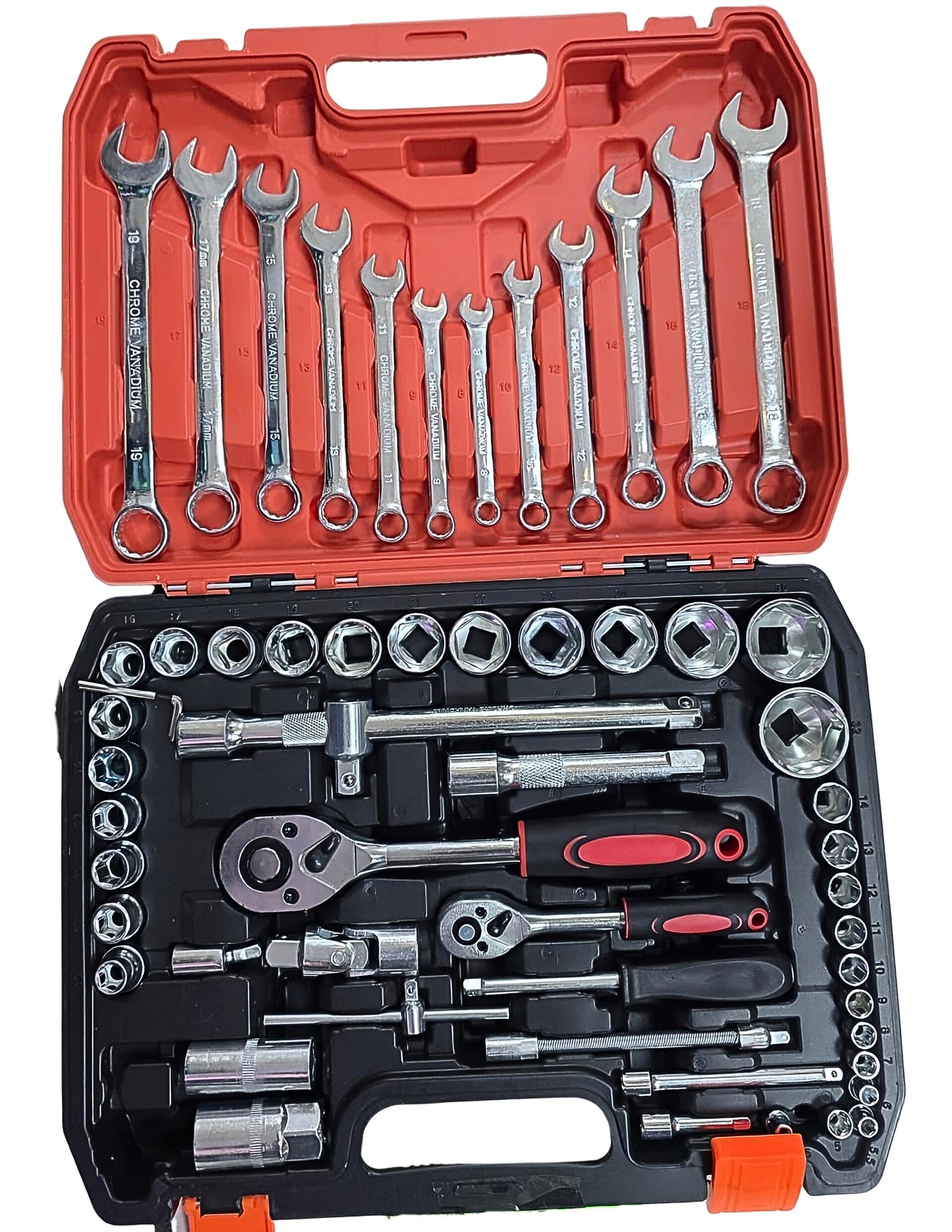 AUTOCLE SET DE HERRAMIENTA CON MATRACA DE 1/2 Y LLAVES