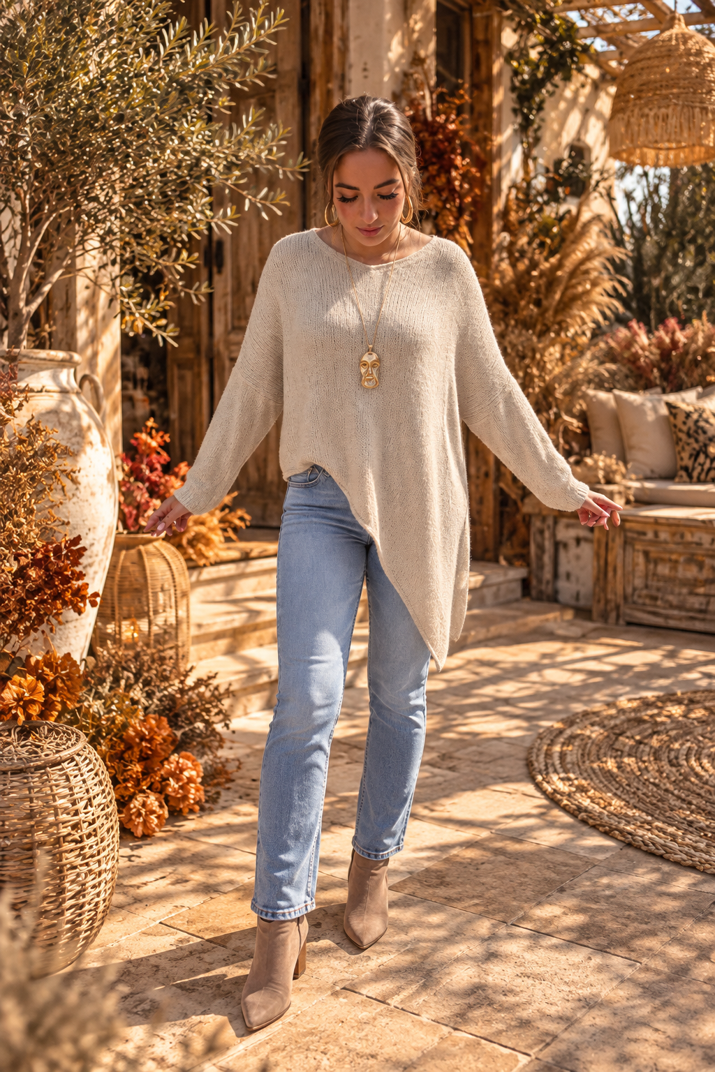 Mila Asymmetric Knit