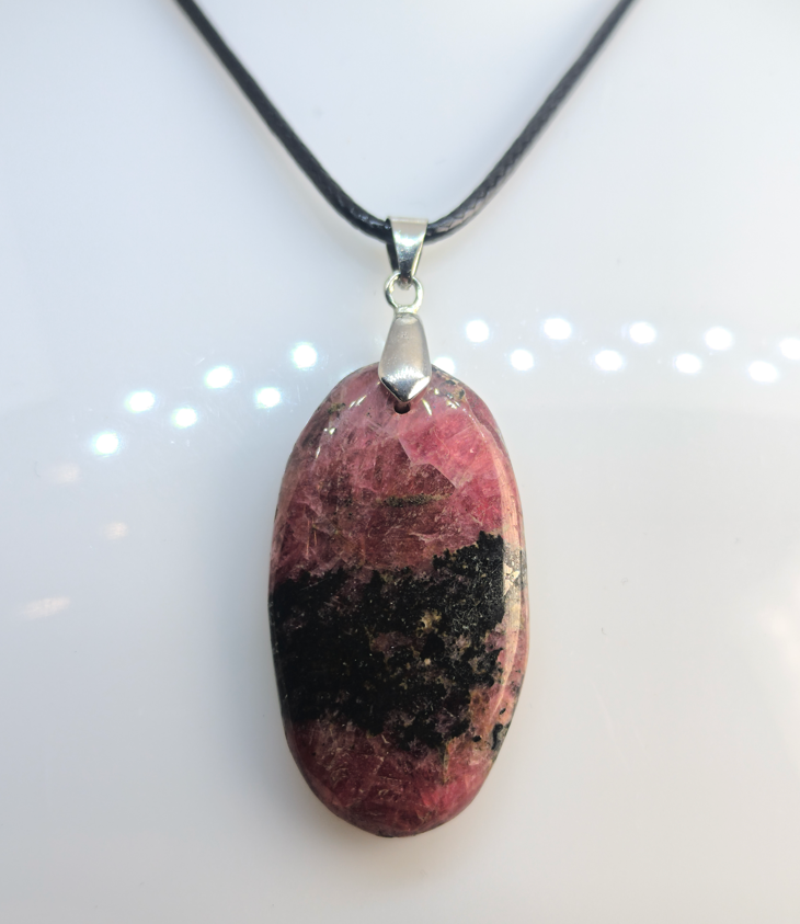 Pendentif Rhodonite