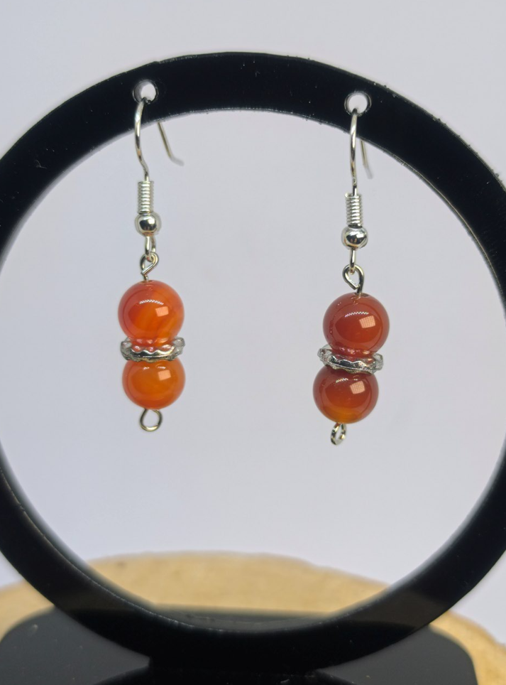 Boucles d'oreilles Cornaline