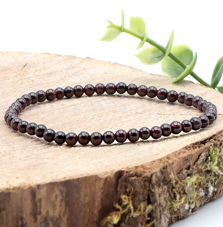 Bracelet Grenat Rouge