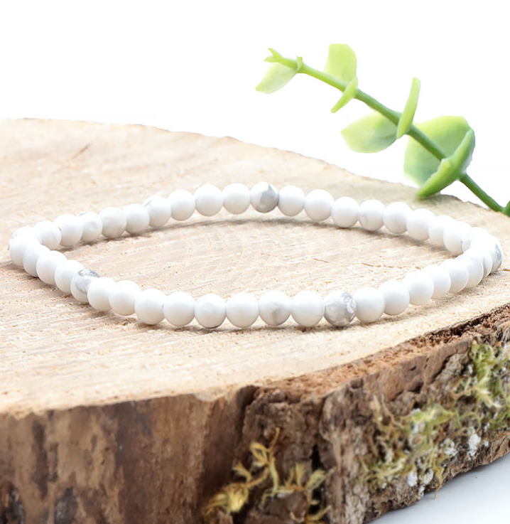 Bracelet Howlite Blanche