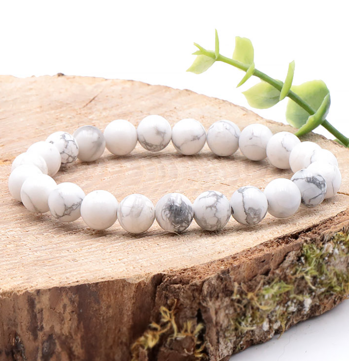 Howlite Blanche 8mm