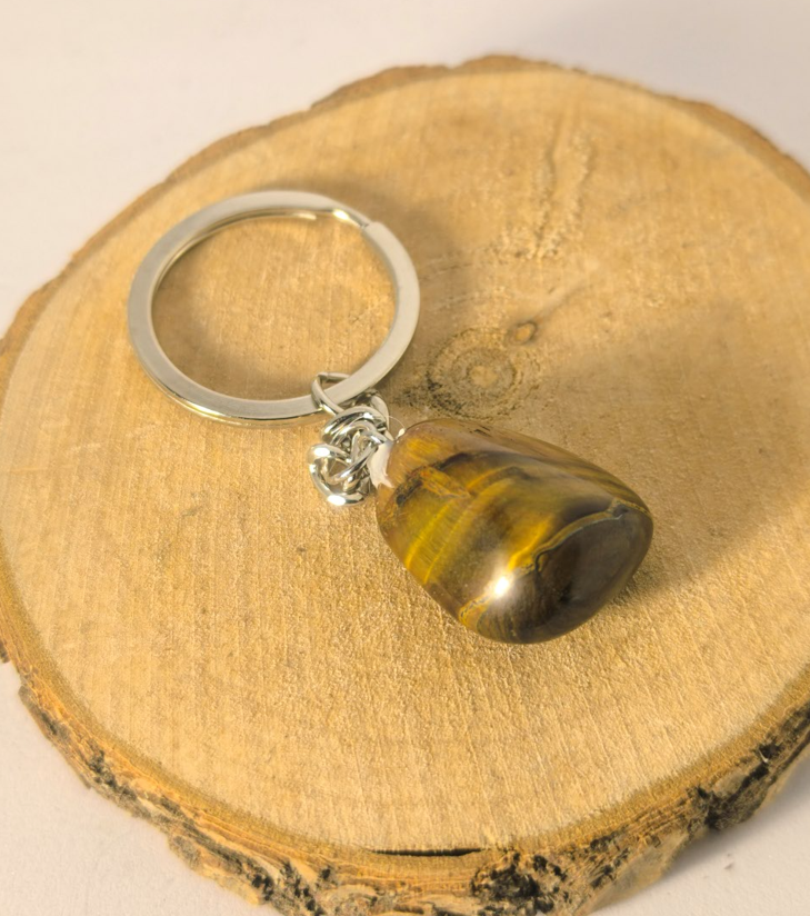 Porte-Clés Œil de Tigre Roulé