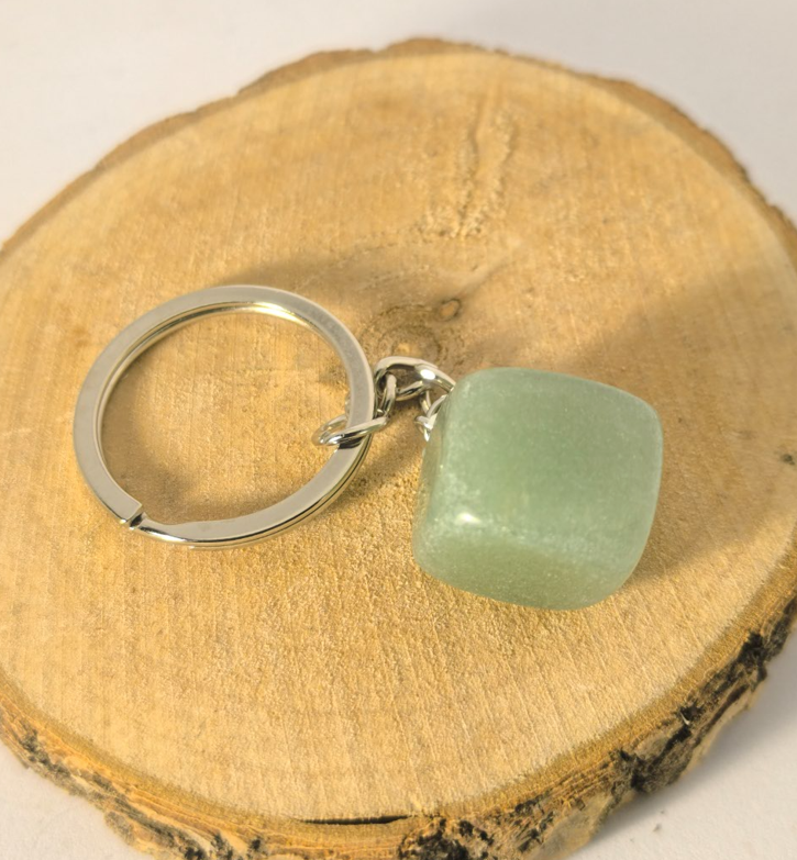 Porte-Clés Aventurine Verte Roulée