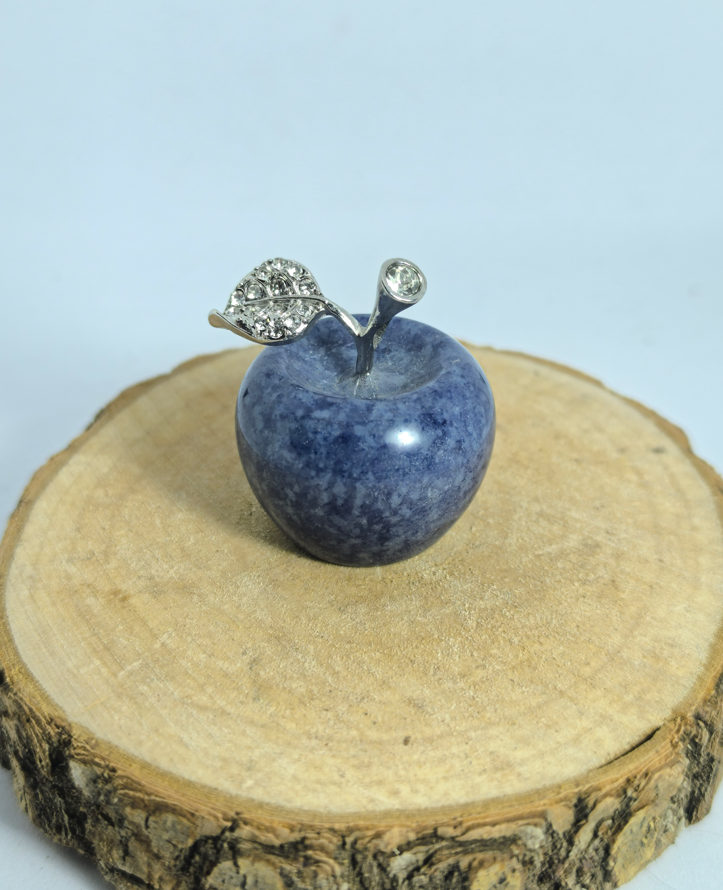 Pomme en Aventurine Bleue