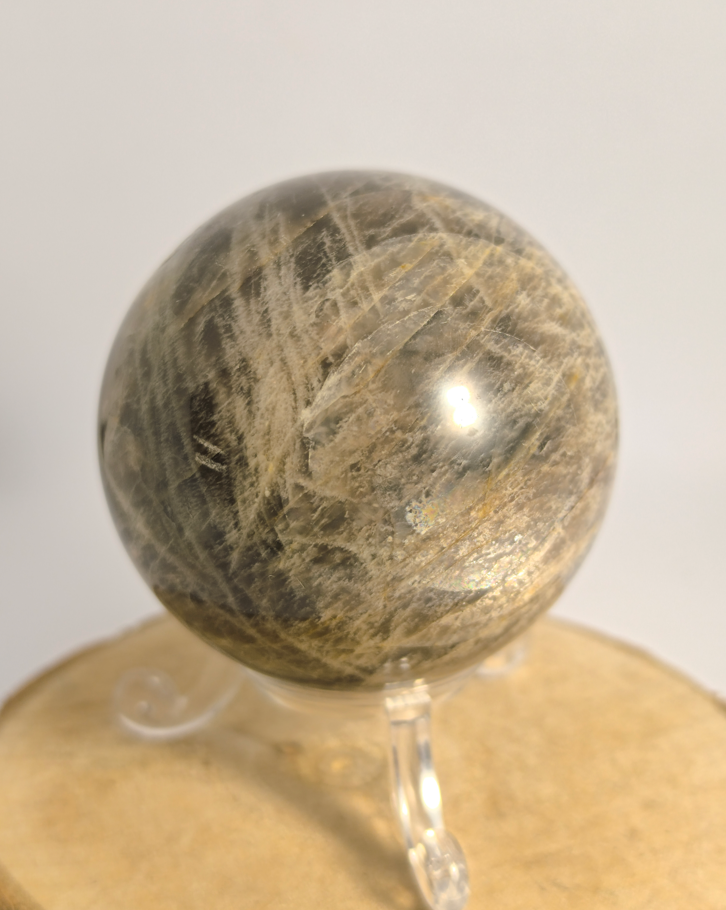 Sphère Pierre de lune noire