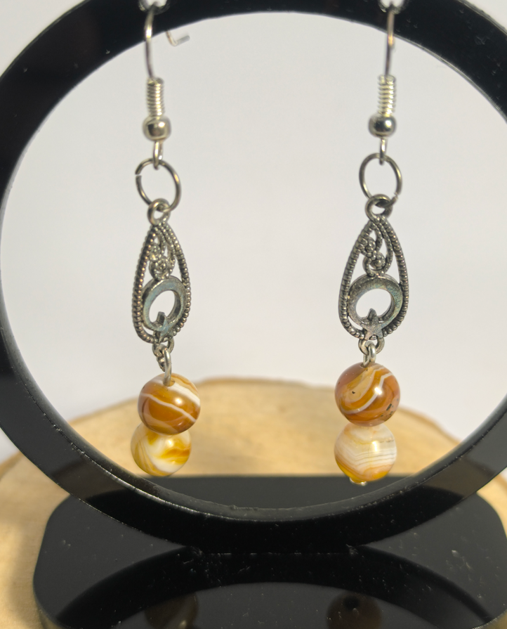 Boucles d'oreilles  Sardonyx