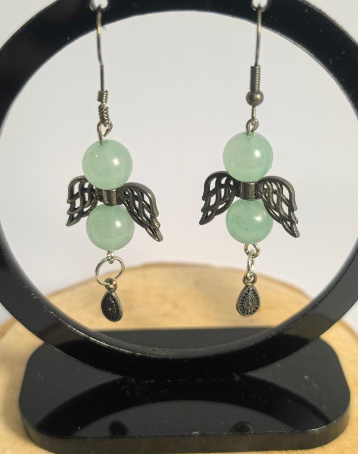 Boucles d'oreilles Aventurine Verte