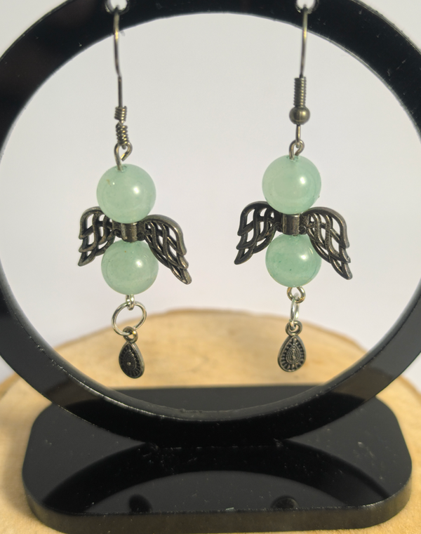 Boucles d'oreilles Aventurine Verte