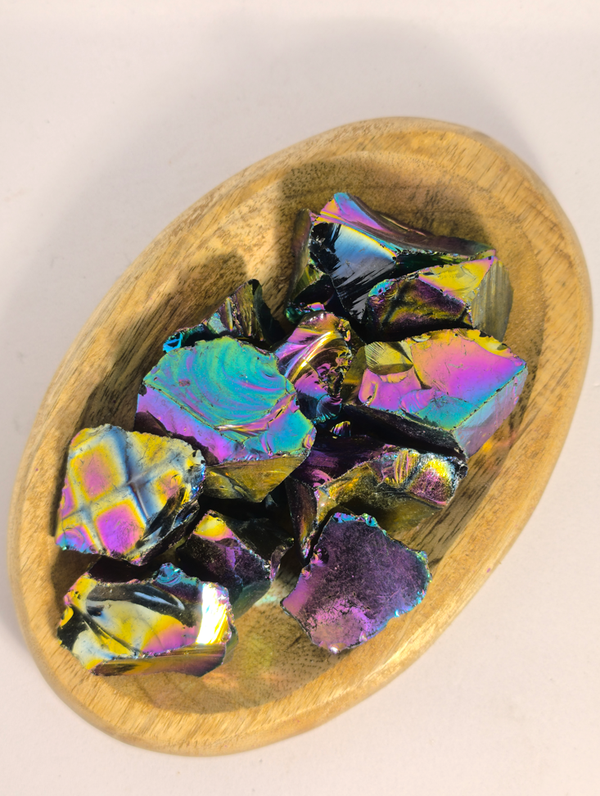 Obsidienne Aura Titane