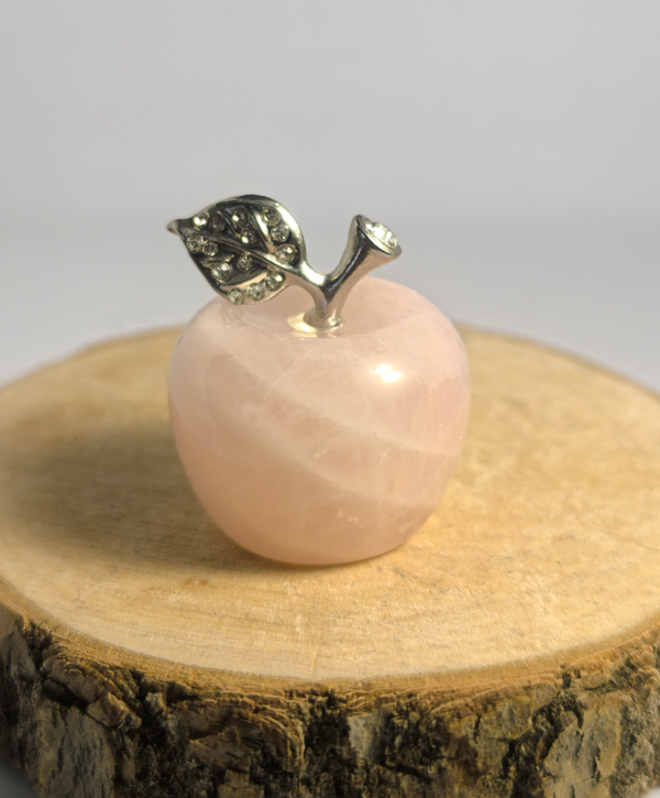Pomme en Quartz Rose