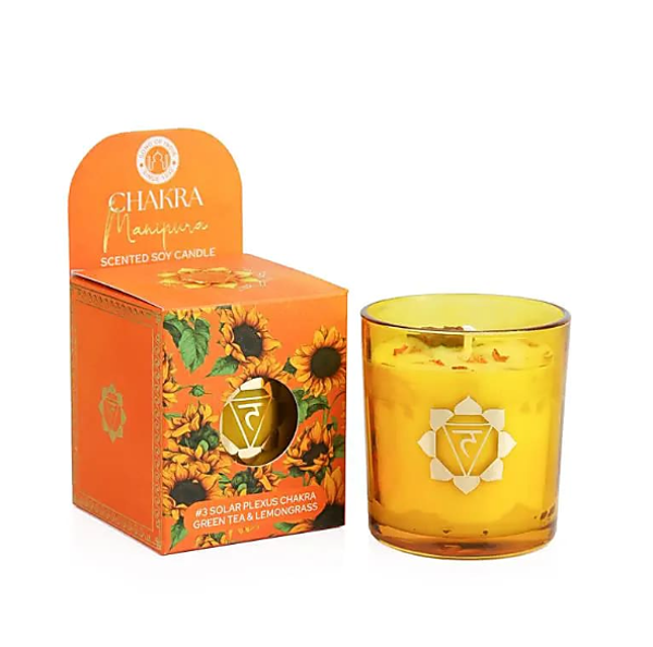 Bougie 3ème Chakra du Plexus Solaire (Manipura)